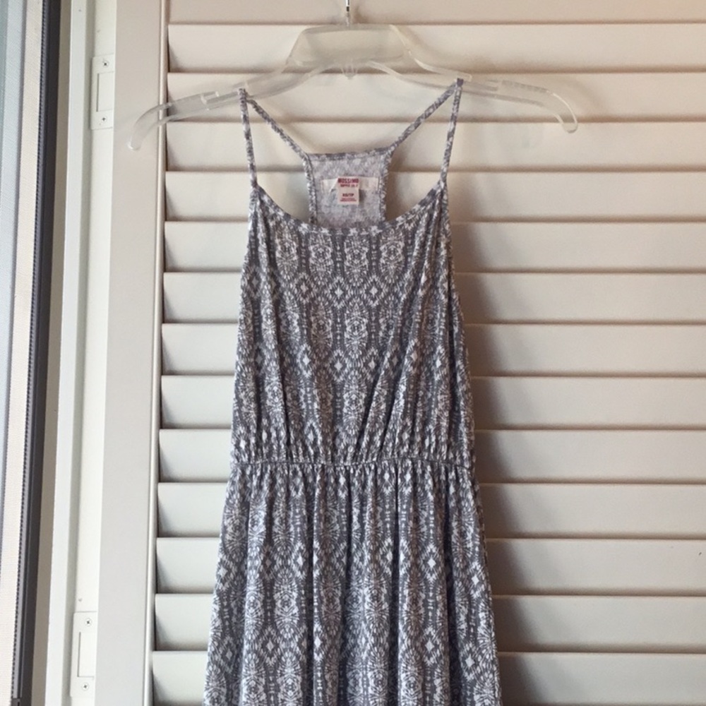 Mossimo | Grey & White Maxi Dress XS